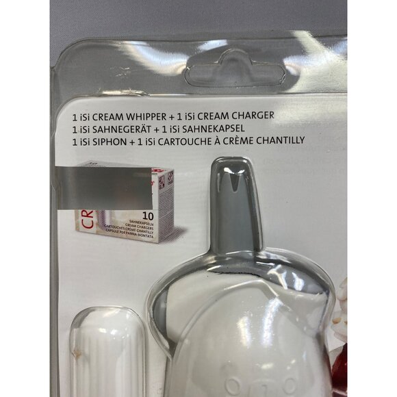 ISI Mini Easy Whip Cream Whipped Cream Maker Half Pint Dispenser White NEW - Picture 2 of 6